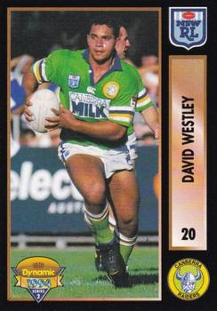 1994 Dynamic Rugby League Series 2 #20 David Westley Front